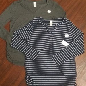 Time & Tru Maternity Shirts L/S size 2X